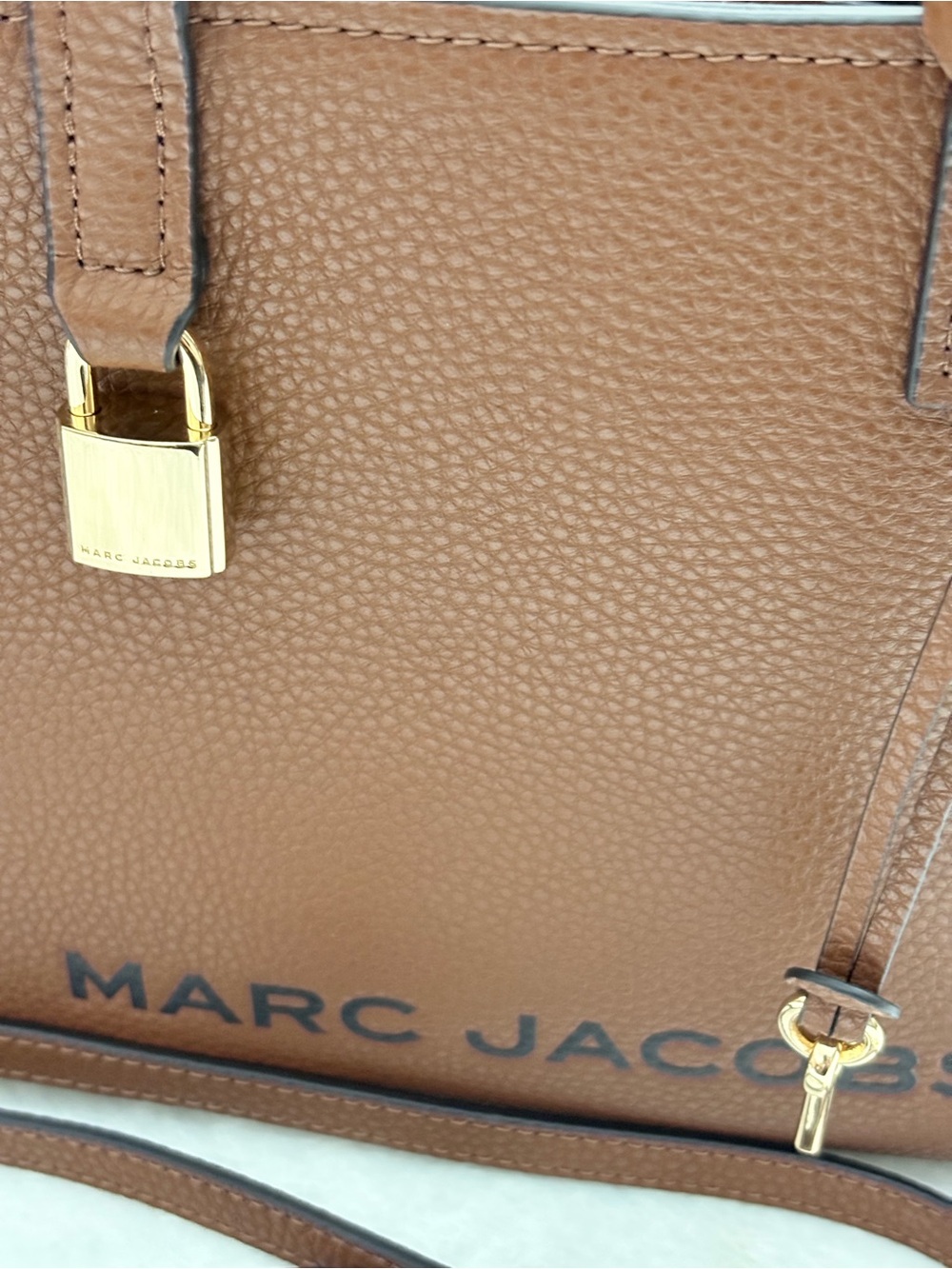 Marc Jacobs Mini Grind Leather Tote – Carmel - Picture 9 of 13